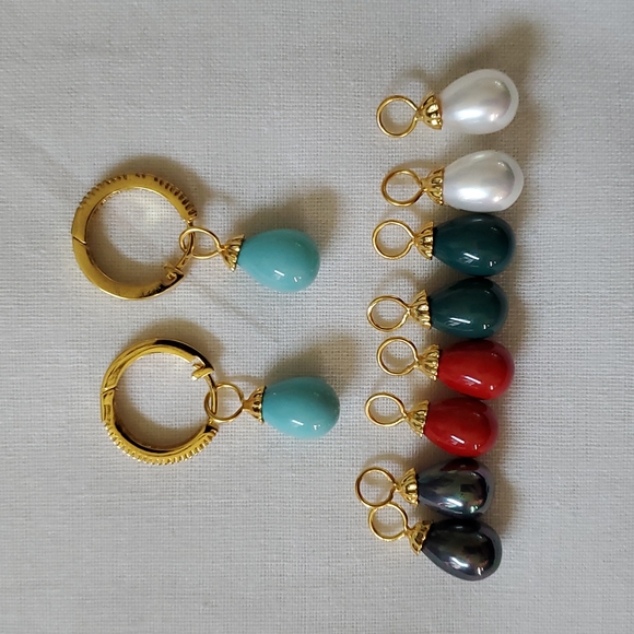 Jewelry - Ear rings with interchangeable pieces
